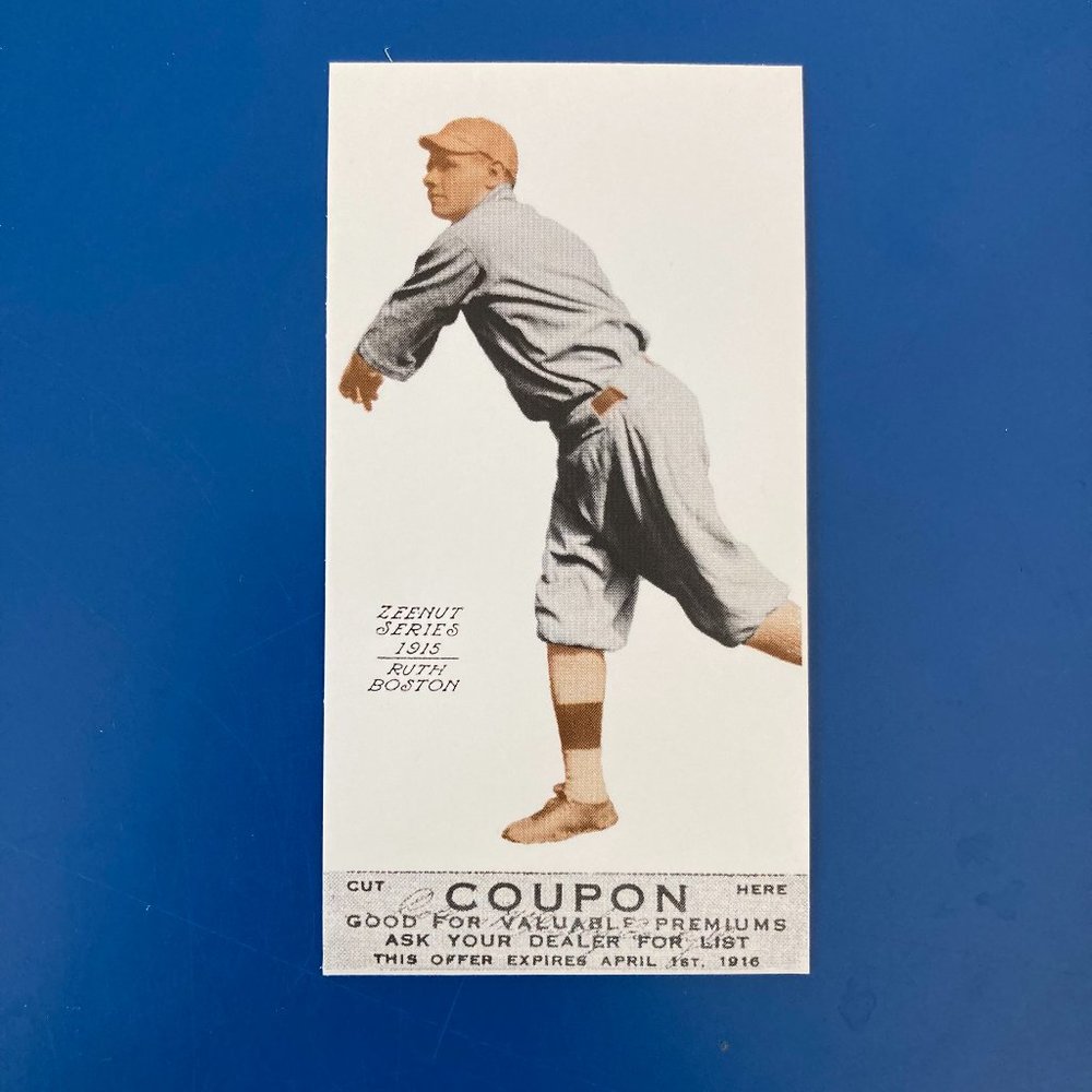 Zeenut Series, Babe Ruth Limited Edition Art Baseball Card